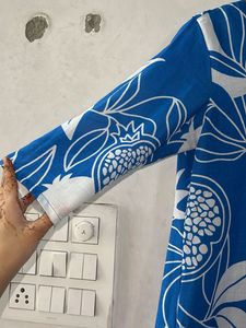 Blue &amp; White Print Lounge Pants