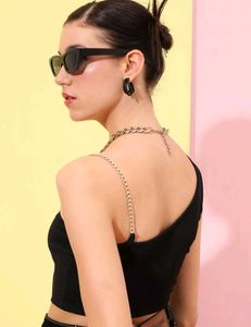 One Soldier Neck Crop Top