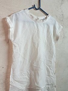 Ladies Summer Fashion Top Sleeveless White