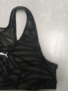 PUMA Women Sports Lightly Padded Bra (Black)