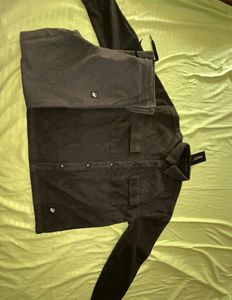 KHAKI POLAR FLEECE SHACKET COORD