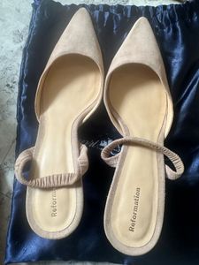 Reformation beige Pink Elegant Heels US 40 UK 7