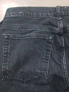 Mango Black Straight Leg Jeans