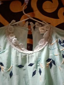 Elegant Floral Embroidered Top