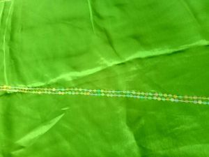 Green Embroided Saree