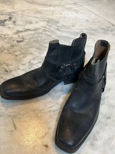Black Leather Ankle Boots
