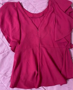 Peplum High Low Top