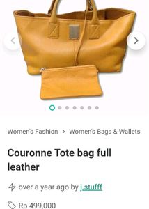 Couronne Tote Bag (Full Leather)