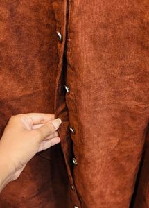 🇮🇹Shein Imported Corduroy Shirt Dress