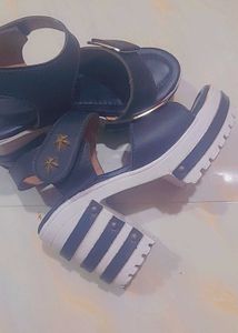 Platform Striped Sandals