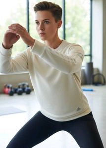 ADIDAS UNISEX Cream Sweatshirt