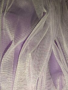Purple Tulle Off-Shoulder Top