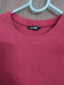 Striped Red Crop Top