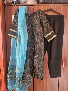 Kota Doria Cotton Kurti Set