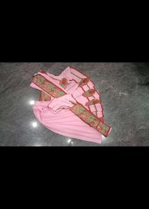 Saree With Fully Worked Leafs And Flower design