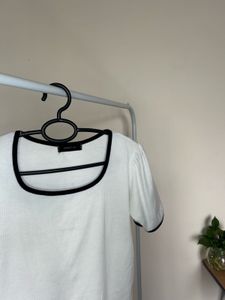 White Puff Sleeve Top