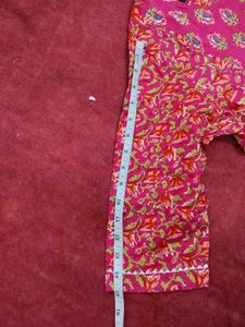 Elegant Pink Printed Kurta Dress (CP)