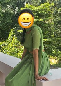 Green Old Vintage Lehenga