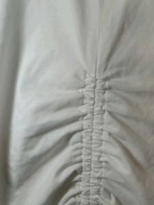 White Ruched Top
