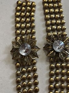 Golden 4 lined necklace