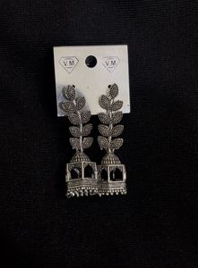 Leaf & Temple Design Jhumkas