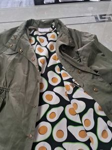 Olive Green Kids' Lightweight Coat