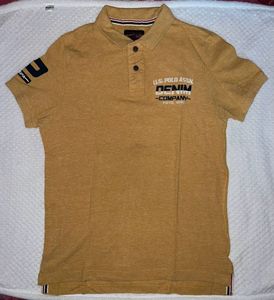 Men USPA Yellow Polo Tshirt