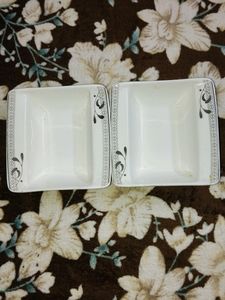 Vintage Fine Bone China Serving Tray With Bowl