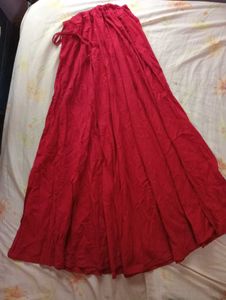 Maroon Flarable Long Skirt