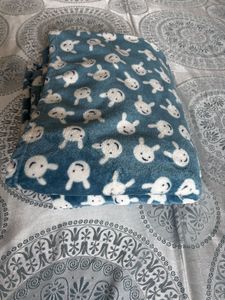 Cute Bunny Print Kids Blanket