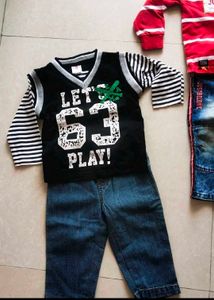 Combo Of 4 Denim Tshirt Set