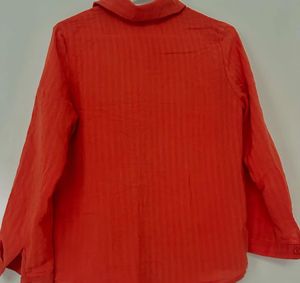 Orange Button-Down Shirt