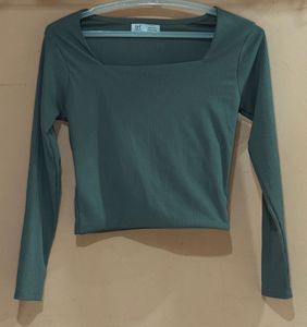 ribbed Long Sleeve Top