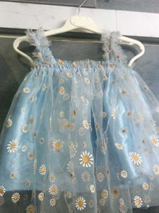 Cute Blue Daisy Dress