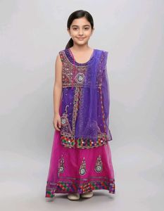 Ethnic motifs Dress With Dupatta For (Girl
