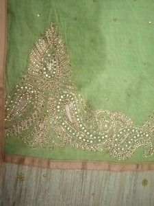 Elegant Green Saree