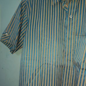 Casual Synthetic Half Shirt