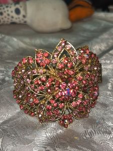 Pink Diamond Kada Or Bracelet