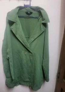 Green Casual Coat