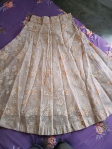 Lehenga With Net Full Sleeve Jacket And Blouse
