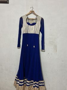 Elegant Blue Ethnic Gown