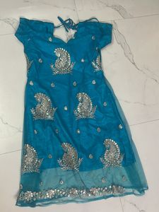 Blue Chudithar With Grand Dhuppata