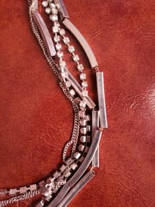 Silver Tone Necklace Set