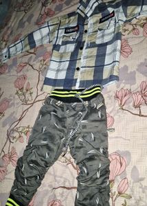 Boy's Fashionable Shirt &amp; Pant Set