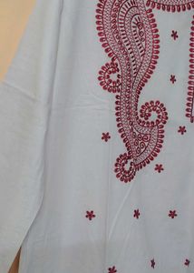 White Colour Pure Cotton Punjabi Like New Size 42