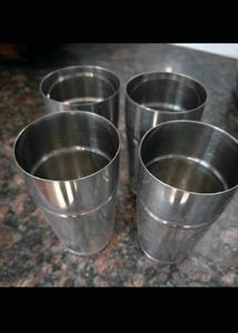 Combo Of Four Steel Glasses