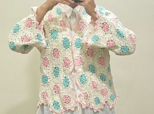 Floral Crochet Cardigan