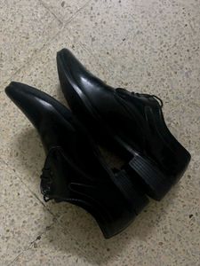 Classic Black Leather Dress Shoes