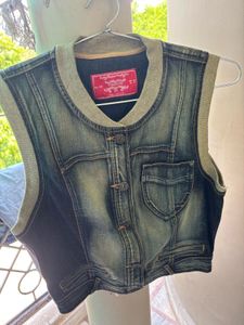 Madame Denim Jacket Charcoal Black