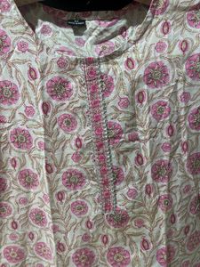 Cotton Kurta + Plazoo Set